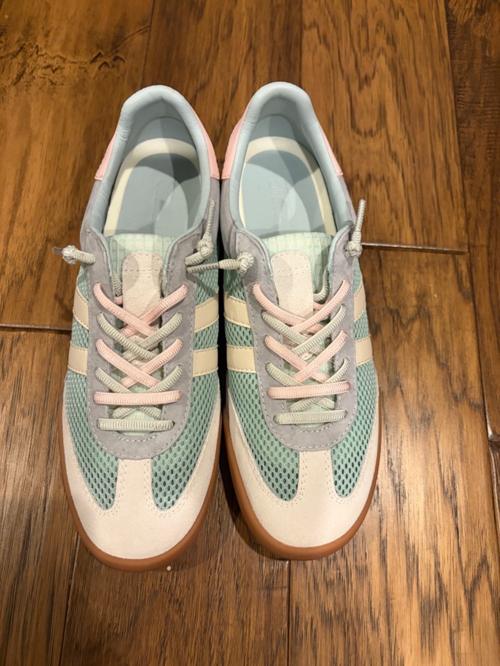 Steve Madden Women’s Retro Runner Sneaker - Mint, Pink, Cream